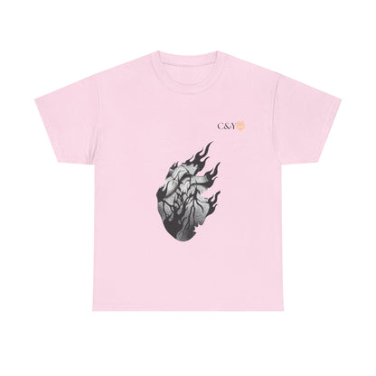T-shirt “Dark Heart” – Coton lourd & vibes sombres pour les passionnés