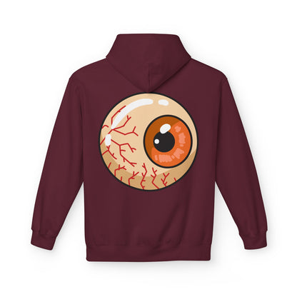 Sweat à capuche graphique “Eyeball” – Look effrayant, unisexe, spécial Halloween
