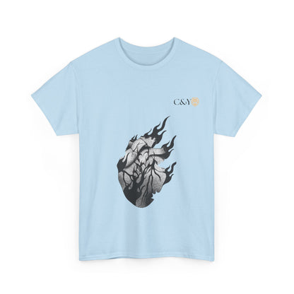 T-shirt “Dark Heart” – Coton lourd & vibes sombres pour les passionnés
