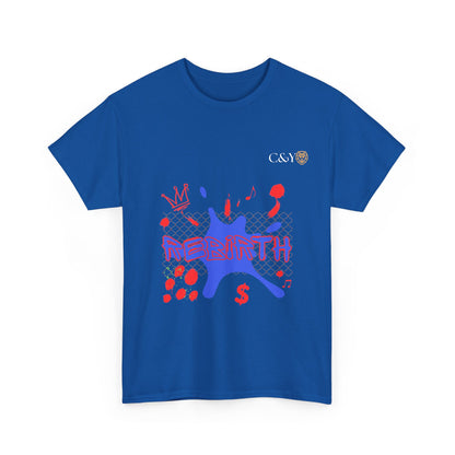 T-shirt unisexe Urban Rebirth en coton épais – Streetwear graphique inspiré des années 90, tenue casual, idée cadeau pour les trendsetters