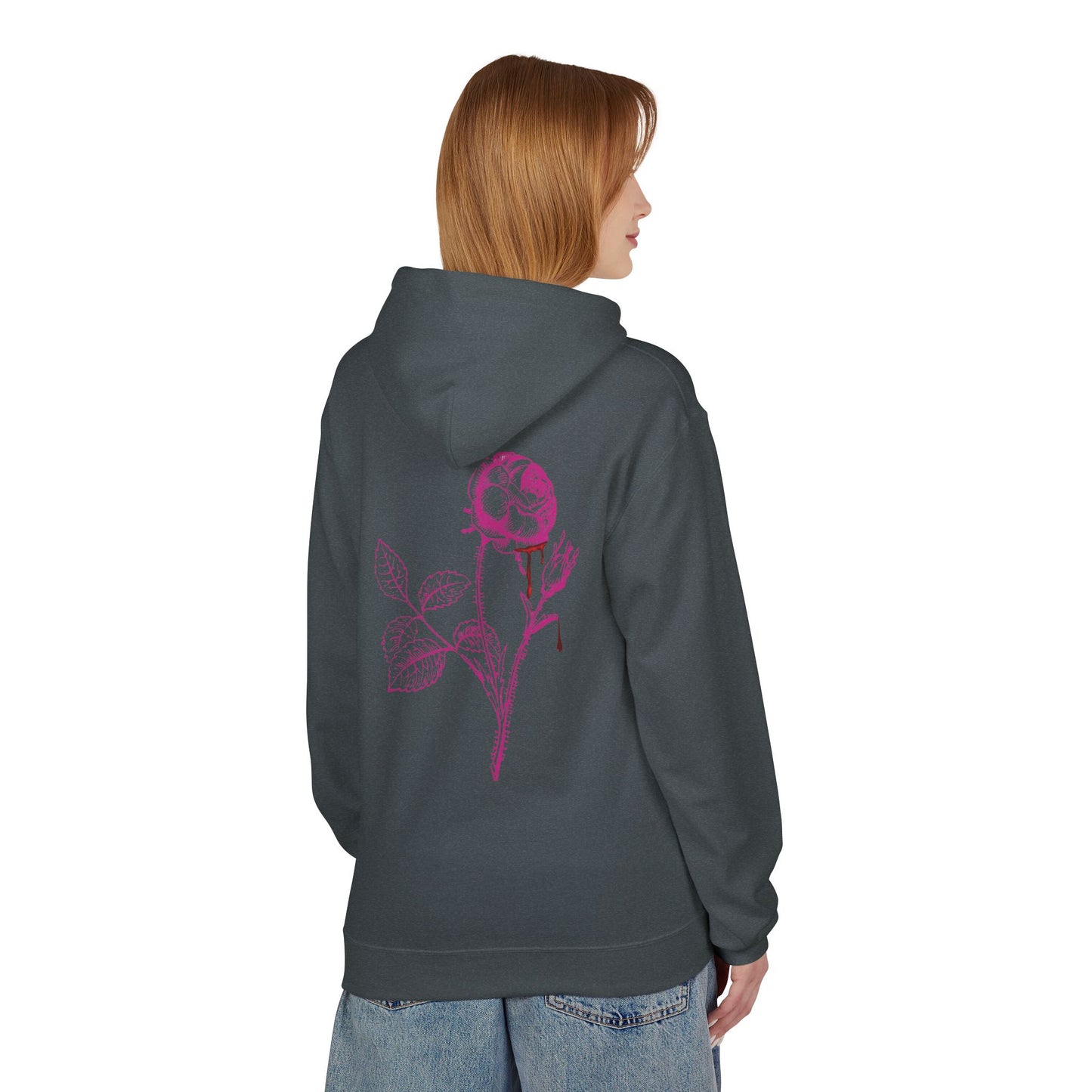 Sweat à capuche en polaire “Romantic Floral” – Style doux et confortable
