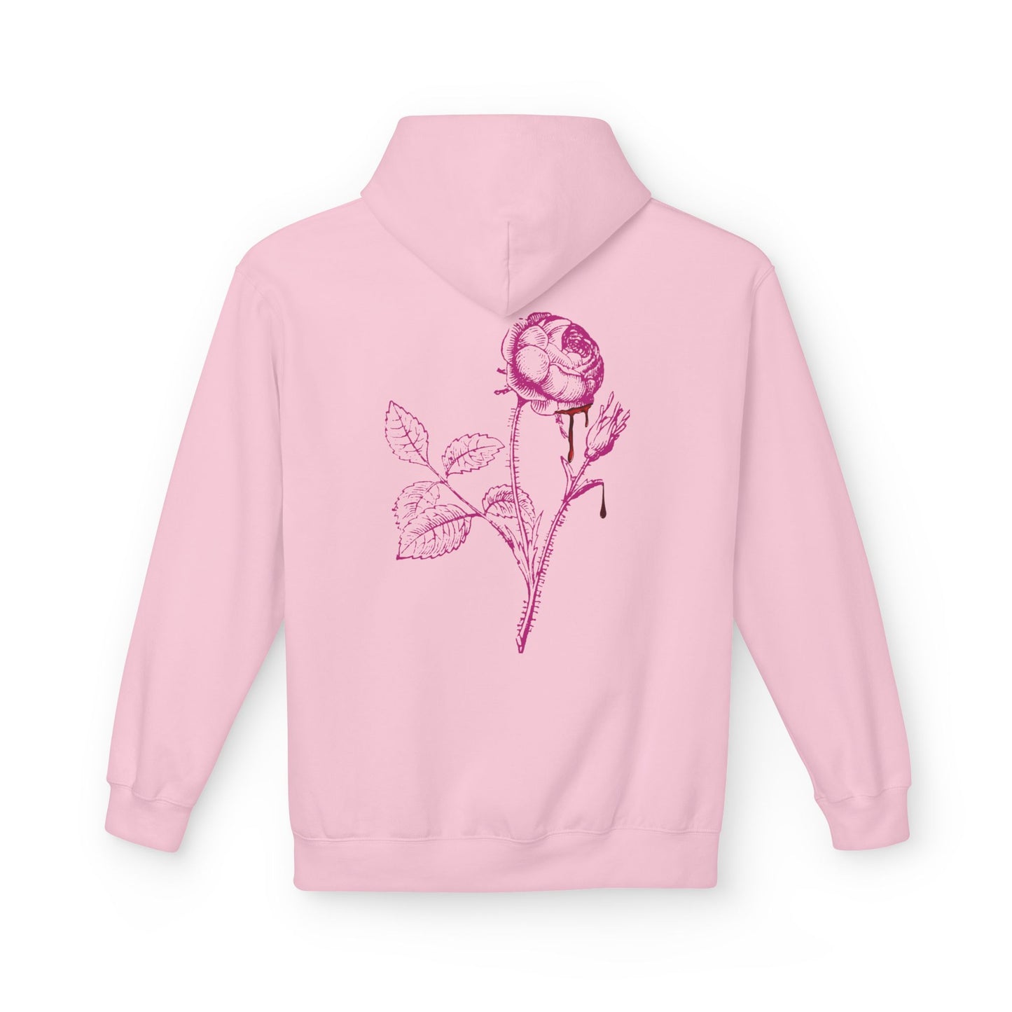 Sweat à capuche en polaire “Romantic Floral” – Style doux et confortable
