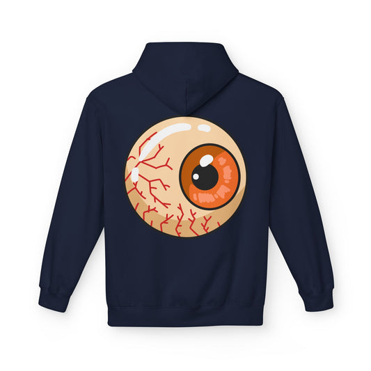 Sweat à capuche graphique “Eyeball” – Look effrayant, unisexe, spécial Halloween